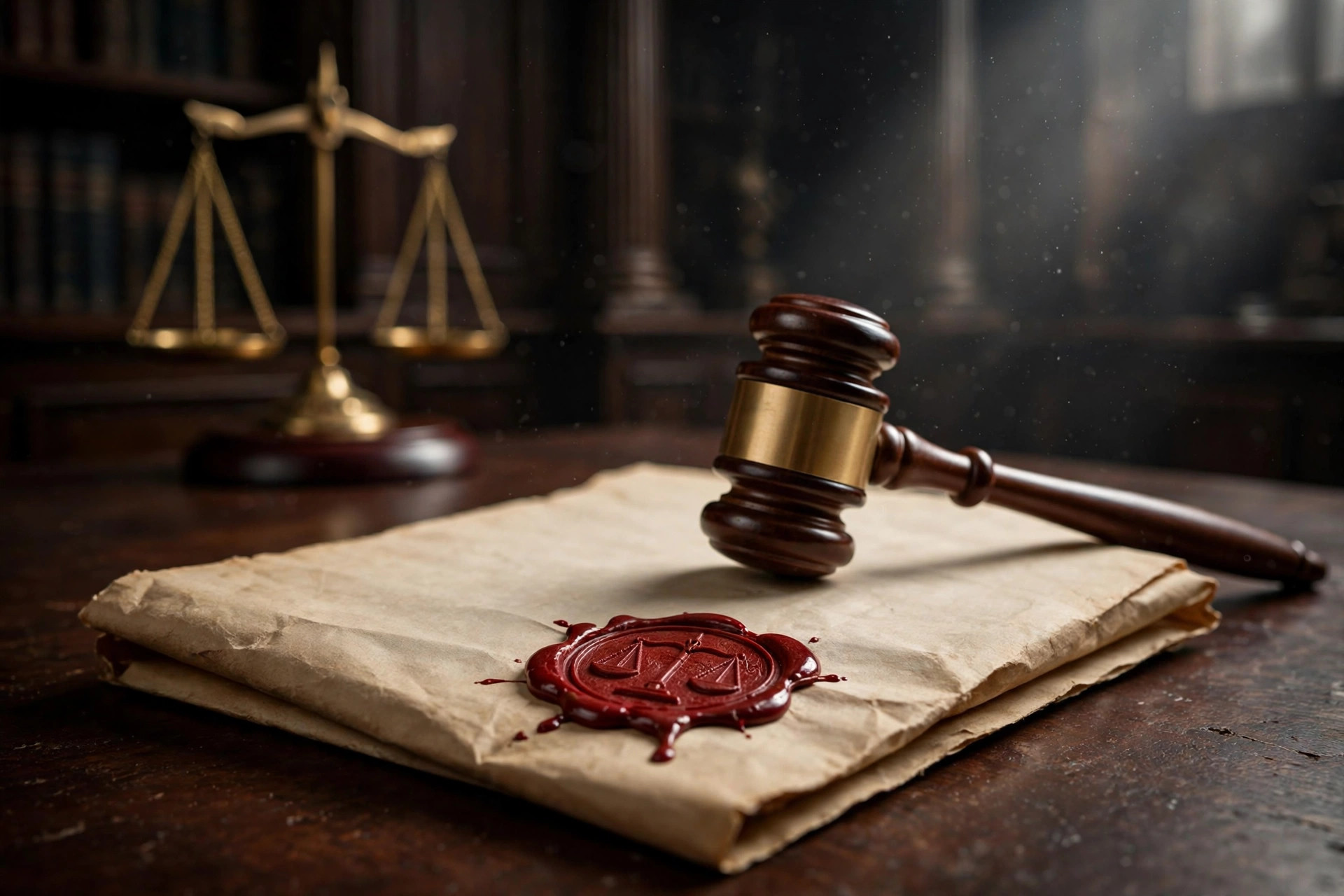 Anti-terrorism court order sheet and courtroom gavel illustrating proclaimed offender proceedings in Pakistan